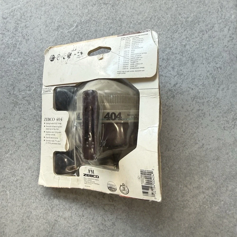 Zebco 404 SE Special Edition Spincast Reel New Package NOS QuickSet Anti-Reverse